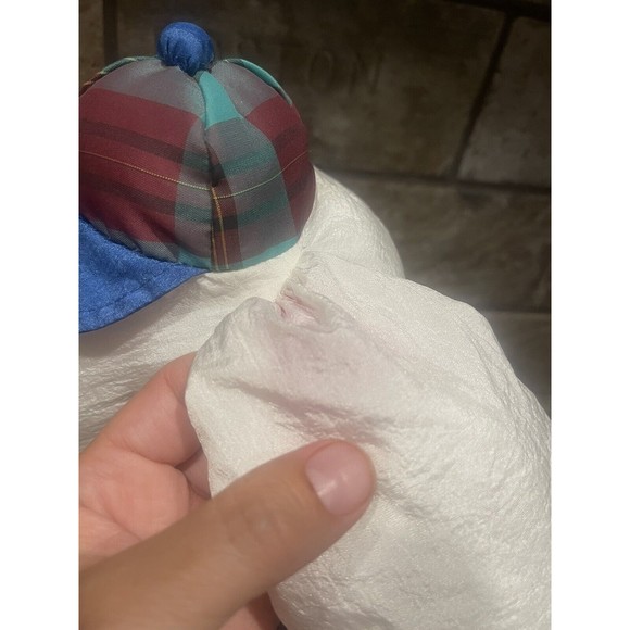 Department 56 Nylon Easter Bunny Rabbit W Tie Plush Stuffed Animal Puffalump 10” - Picture 4 of 11